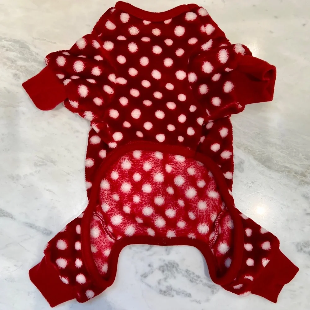 🐶 Luxury Velour Dog Pajamas ~ Size SMALL🐶